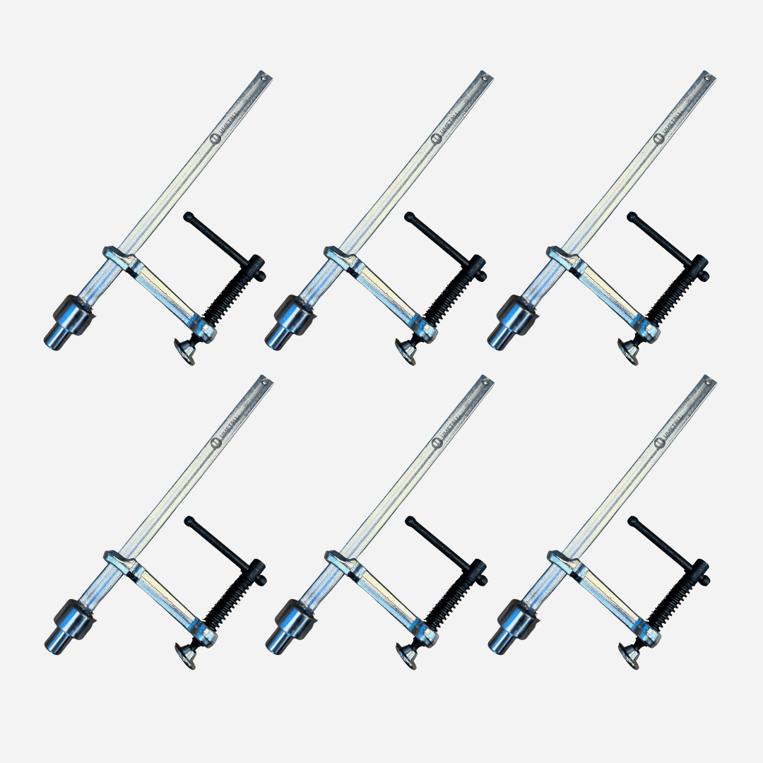 6-pcs Fastening Clamp PRO 80x300 Set