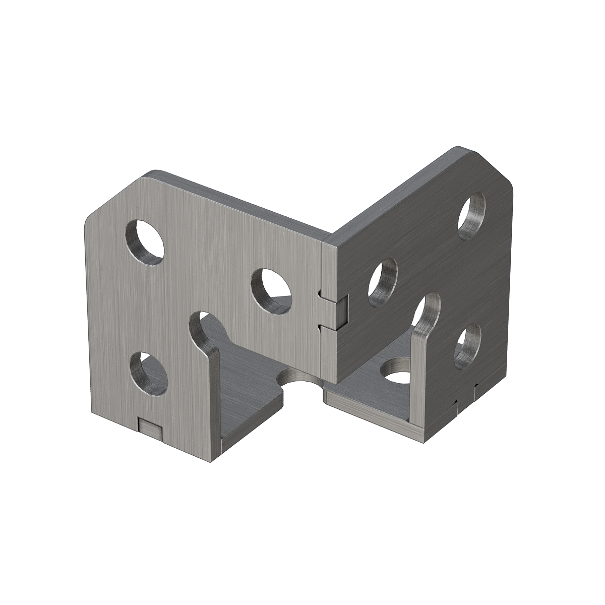 Clamping Square Corner 100x100x100 4 mm