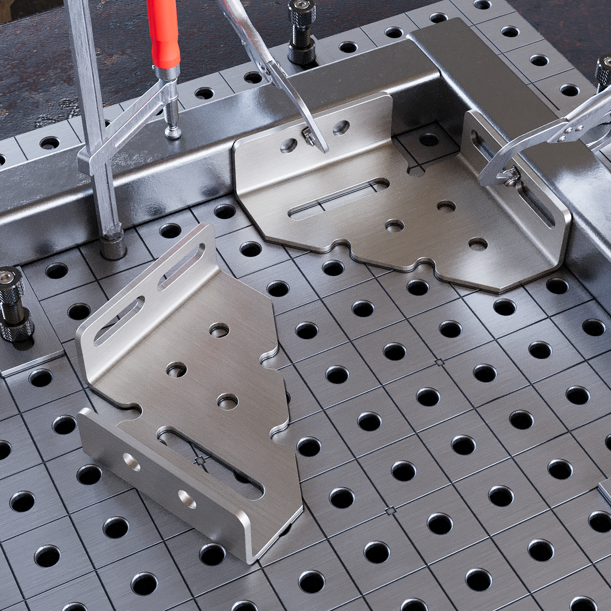 Clamping Square Left 150x150x50 4 mm