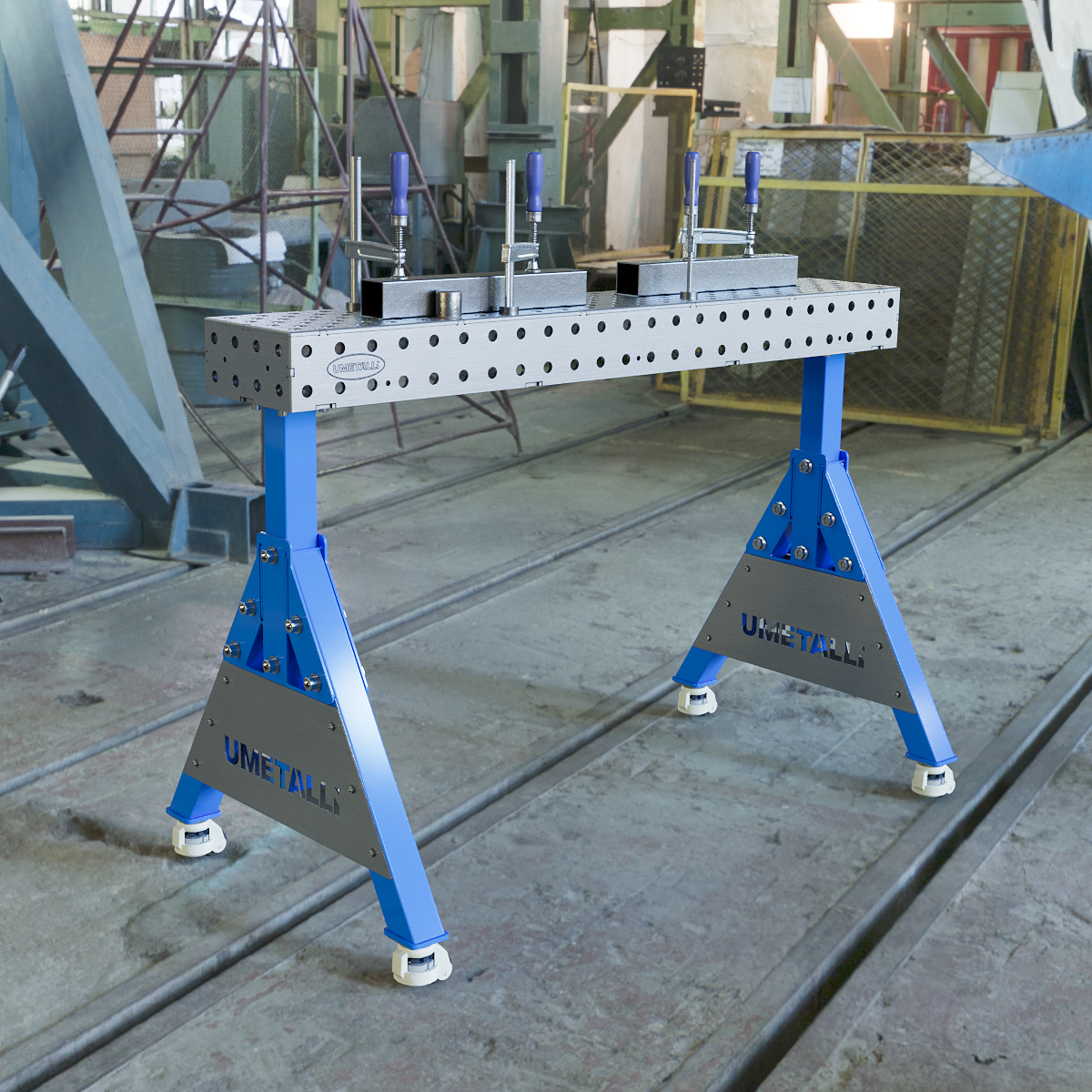 Welding Support 1200x200x100 on wheels