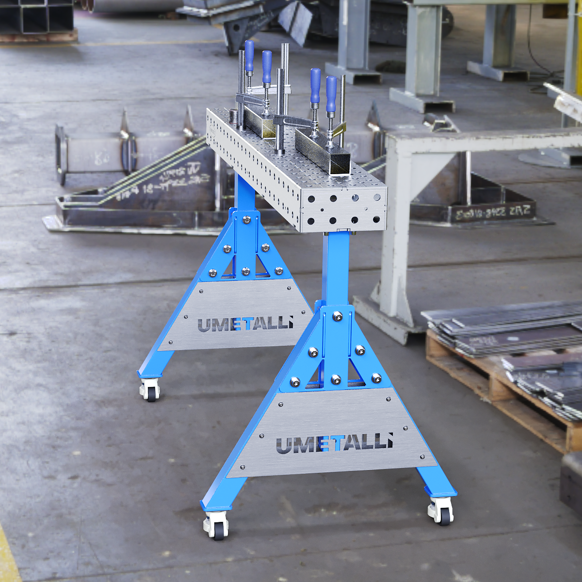 Welding Support 1200x200x100 on wheels