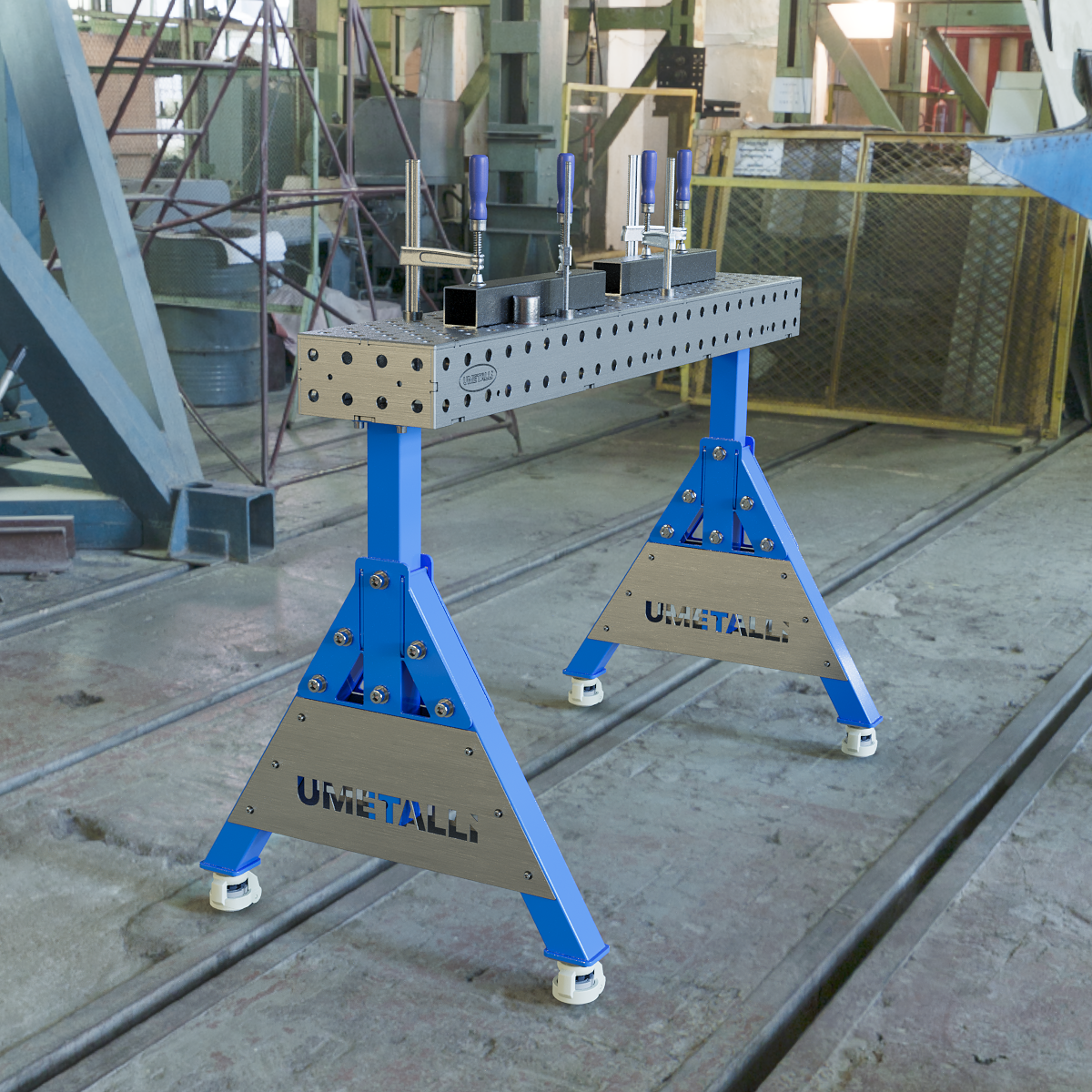 Welding Support 1200x200x100 on wheels