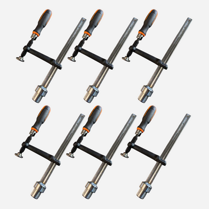 6-delt Spændeklemme PRO 120x300 Ø28 Sæt