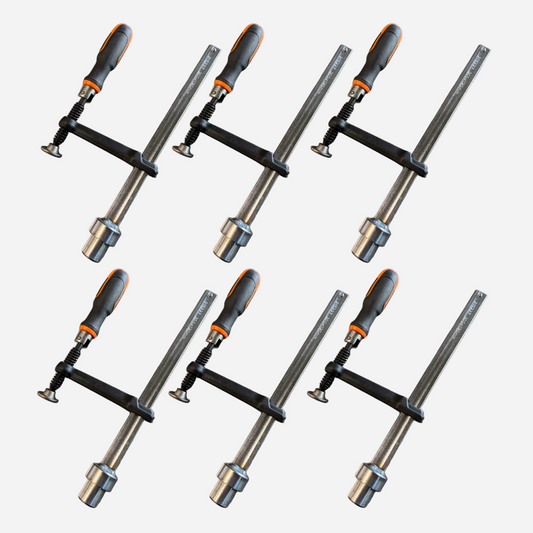 6-delt Spændeklemme PRO 120x300 Ø28 Sæt