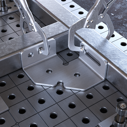 Clamping Square Left 100x100x50 4 mm