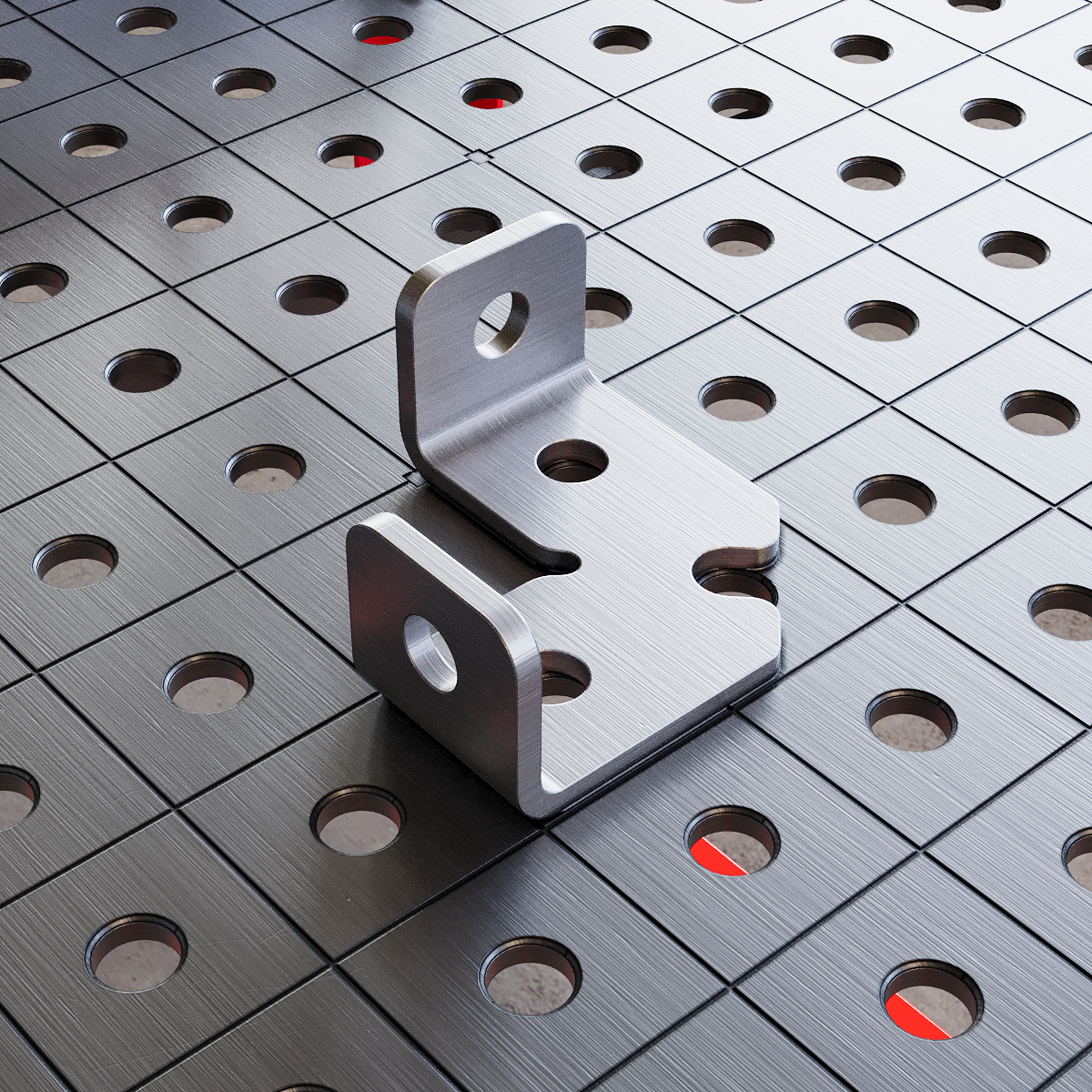 Clamping Square Left 50x50x50 4 mm