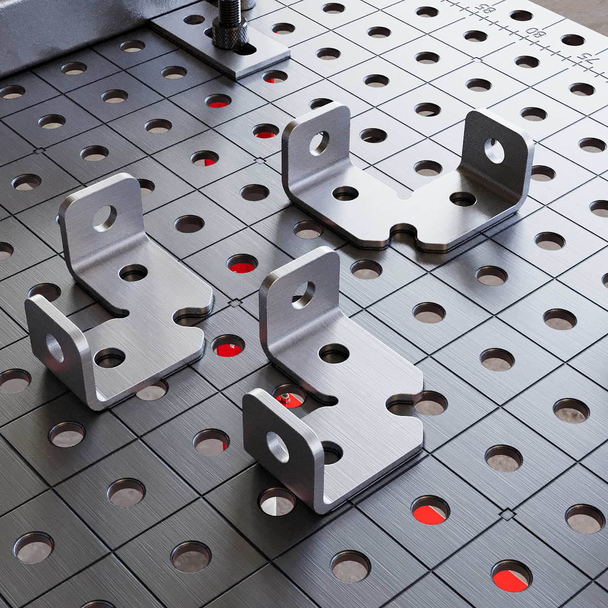 Clamping Square Left 50x50x50 4 mm