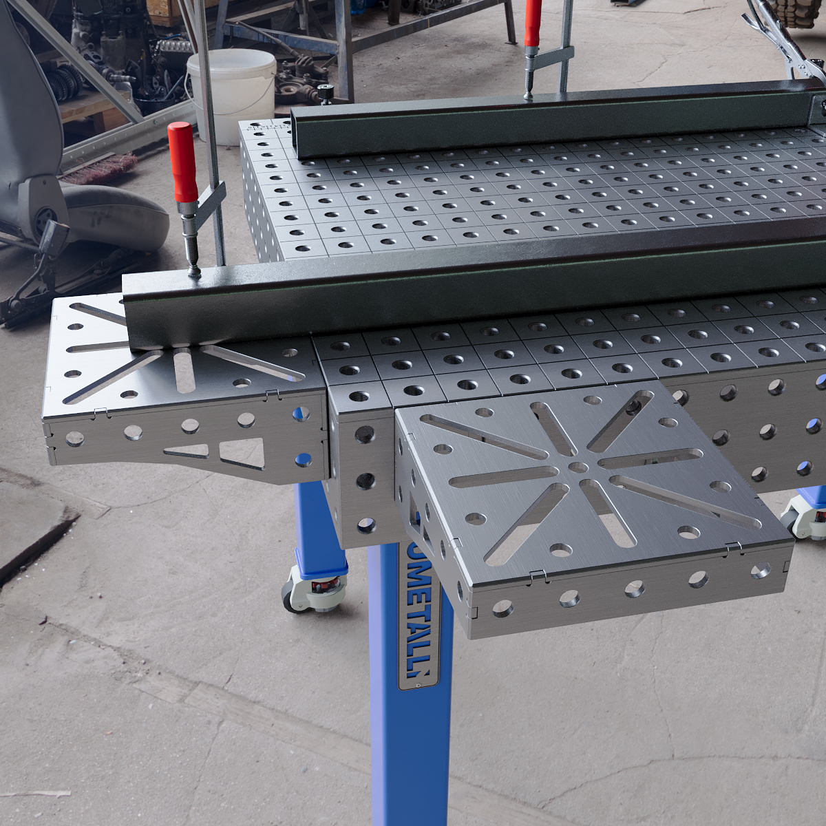 Schraubstockhalterung 01 250х250х150 4 mm Werkbankverlängerung 